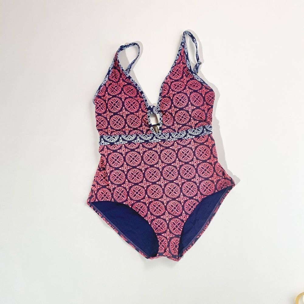 Tommy Bahama pattern lacy medallions one piece